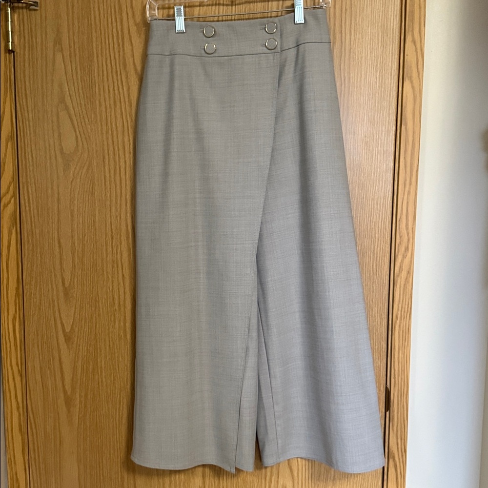 Club Monaco Yolande Wool Crossover Pants - Picture 4 of 16